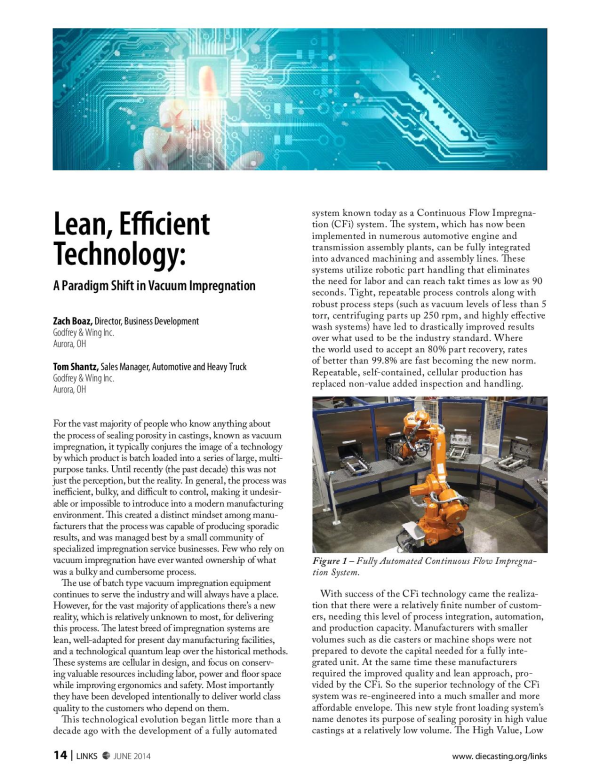 Lean, Efficient Technology: A Paradigm Shift in Vacuum Impregnation